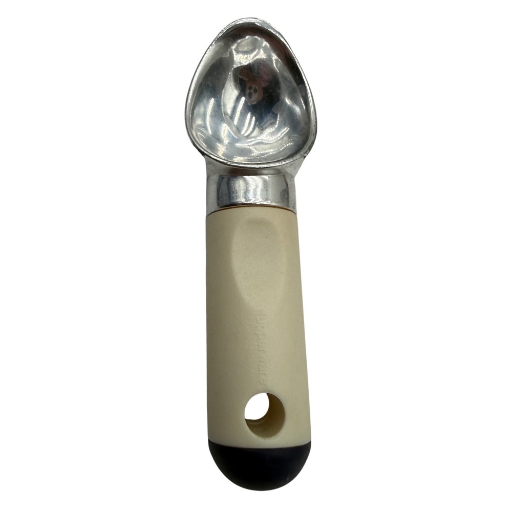 Tupperware Vintage Mini Ice Cream Scoop Refrigerator Magnet Cream Silver 3"